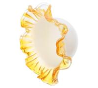 Abat-jour Suspendu de Fleur en Acrylique pour Douille E27 E14 Moderne Boho | Design en Pétales Sculptés, Bordure Festonnée, Surface Lustrée, Éclairage D'ambiance pour Chambre