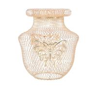 Abat-jour Suspendu en Fil de Fer Doré, Forme Vase Papillon, 1 Pièce