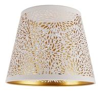 Abat-jour suspendu OMABETA - Motif de fleurs sculptées blanches - Design moderne en fer - Installation facile