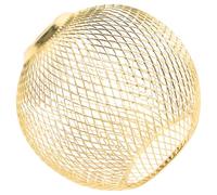 Abat-jour Suspendu Vintage en Fer, Design Creux, pour Lampe Pendante | Lumière Douce, Ambiance Chaleureuse, Forme Sphérique, Usage Restaurant et Maison, Teinte Or