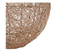 Ostaria 34727 Abat-jour boule tissé en coton - Suspension boule colori Naturel Beige - Diamètre 20 cm - Abat-jour Suspension Non Electrifié
