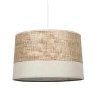 Abat-jour - Suspension - Cannage - Lin - Naturel - 35cm diamètre - Salon