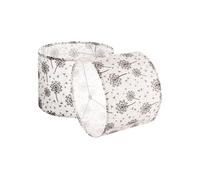 Abat-Jour Tambour 33x33x25cm Ronde Assemblage Facile Motif Pissenlit Clair