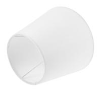 Abat-jour Vintage Con Douille E14, Tissu Blanc, Lampe de Table | Modèle Conique à Texture Discrète, Installation Simple, pour Chambre, Hôtel et Salon