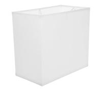 Abats-jour Rectangulaire en Tissu E27, Blanc, pour Lampe de Table | Lampe de Salon, Trou Central 4cm, Montage Simple, Usage Bar et Bibliothèque, Modèle Délicat