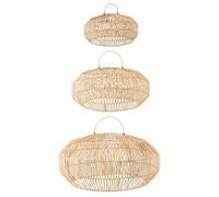 Abats jours et pieds de lampe J-line TIPHAINE X3 Beige Unique