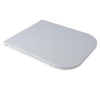 Abattant de toilette Duroplast, blanc, forme Q, système de fermeture douce