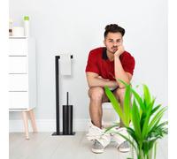 Abattant de toilettes en noir mat