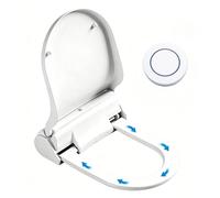 Abattant De Toilettes Intelligent, Abattant De Toilettes Chauffant Électrique, Remplacement Automatique Du Film Hygiénique, Avec Compteur Numérique, Veilleuse Et Télécommande Null U-shaped+25
