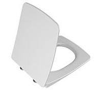 Abattant de toilettes VitrA Metropole 122-003R409 avec mécanisme de fermeture amortie et fixation rapide, en duroplast, charnières en acier inoxydable, blanc