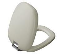 Abattant de toilettes VitrA Plural 126-420-009 36,4 x 47,6 x 5 cm, avec mécanisme de fermeture amortie, fixation rapide, taupe mat/chrome