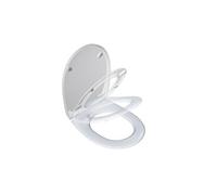 Abattant déclipsable frein de chute plastique thermodur Click & clean blanc