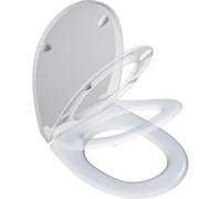 Abattant déclipsable frein de chute plastique thermodur Click & clean blanc G