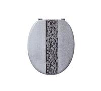 Abattant Trendy Line Pierre - Bois compresse - Charniere inox