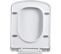 Abattant WC à fermeture douce avec charnières à dégagement rapide, polypropylène durable, installation facile, fermeture silencieuse, s'adapte à la plupart des toilettes