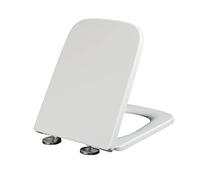 Abattant WC à fermeture douce en matériau UF résistant avec couvercle à dégagement rapide facile à nettoyer (33,5 x 45 cm) - Design moderne et confortable