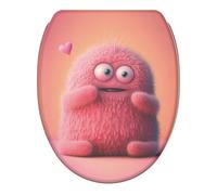 Sanilo Abattant WC avec frein de chute et libération rapide, Siège de WC amovible par simple pression sur un bouton, Montage facile par le haut (Coco)