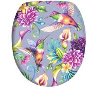 SANILO® Siège de WC avec abaissement automatique Kolibri, abattant de WC directement du fabricant, couvercle de WC, lunette de WC, abattant de WC, lunette de WC