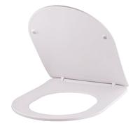 Abattant WC blanc universel clipsable/nettoyage facile - lunette de toilettes Thermodur extra plat frein de chute forme D NOYON & THIEBAULT