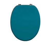 Abattant WC bois moulé, bleu