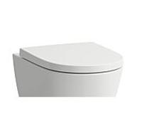 Abattant WC CARLDIX x LAUFEN A91005000001 avec fermeture ralentie, 370 x 445 mm, amovible, blanc