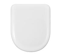 ABATTANT WC COMPATIBLE | FORME D-U UNIVERSELLE | CHARNIÈRE ACIER INOXYDABLE