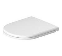 Siège de WC Duravit D-Code, avec abaissement automatique, fixation par vis, 374x433mm, blanc brillant, charnières en acier inoxydable, 0021, 0028290000, Exécution: CharniÃ¨res Ã monter soi-mÃªme