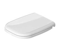 Abattant WC - DURAVIT - D-CODE - Charnières inox - Blanc - Standard sans amortisseur