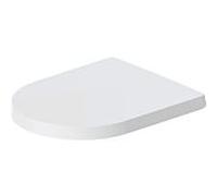 Abattant WC Duravit Me by Starck 0020093200 charnières en acier inoxydable, avec fermeture amortie, amovible, finition satinée blanc