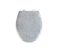 - Abattant WC effet marbre Concrete - Abaissement automatique - Duroplast - Gris - Concrete