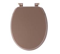 Abattant WC en bois 18 pouces - Attaches Plastiques - Tendance - Cappucino