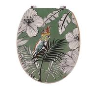 Abattant WC en bois 18 pouces - Couvercle Design - Tendance - Jungle Fever Kaki