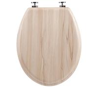 Abattant WC en bois clair