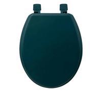 Abattant WC en Bois Luxe 48cm Bleu Pétrole