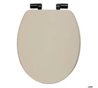 Paris Prix Abattant WC Onyx – 49 cm – Chute lente – Beige lin