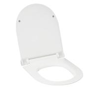 Siège de toilette avec assise souple, semi-circulaire