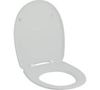 Geberit WC siège 573065068 pergamon, avec couvercle, charnières chromées, avec mécanisme de fermeture amortie