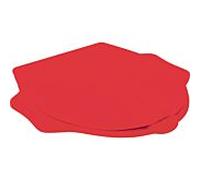 Abattant WC Geberit Bambini 573368000 avec fonction de support, design tortue, avec mécanisme de fermeture amortie, rouge rubis