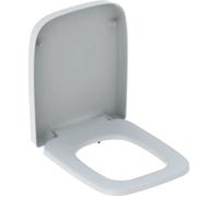 Geberit Renova Plan WC siège 572120000 blanc, charnières métalliques, avec mécanisme de fermeture amortie