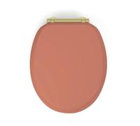 Abattant WC - GELCO DESIGN - Samba - MDF - Terracota - Déclipsable fermeture douce