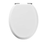 Abattant WC GoodHome Pilica blanc MDF avec frein de chute