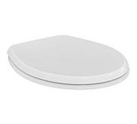 Abattant WC Ideal Standard Eurovit W302601, type sandwich, sans fermeture amortie, 370 x 440 x 45 mm, blanc brillant