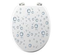 Abattant WC Imprimé Bubble 46cm Blanc