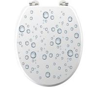 Abattant WC Imprimé Bubble 46cm Blanc