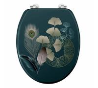 Abattant WC Imprimé ""Ginkoblue"" 45cm Vert Foncé