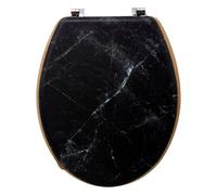 Abattant WC Imprimé Marbre Léa 42cm Noir