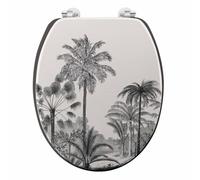 Abattant WC Imprimé Palmier "Cocoty" 45cm Noir