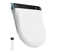 Abattant WC Japonais Électrique Ultra-Mince 8cm - Siège Toilette Japonaise Chauffant avec Ouverture Automatique, Eau Chaude, Séchage Air Chaud, Arôme & Télécommande, Bidet Toilette Lunette WC Forme U
