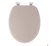ABATTANT WC MDF 18 POUCES ATTACHES PLASTIQUES - BEIGE - Tendance