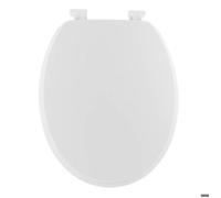 ABATTANT WC MDF 18 POUCES ATTACHES PLASTIQUES - BLANC - Tendance